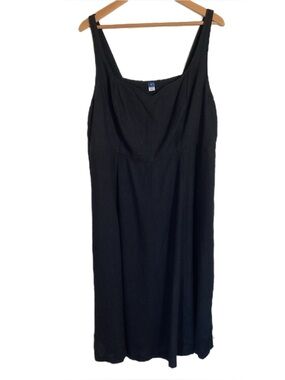 Old Navy Fit & Flare Sleeveless Linen Blend Midi Dress 2X